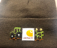 Carhartt Boys Hand Embroidered Knit Beanie;  Boys Beanie Hat