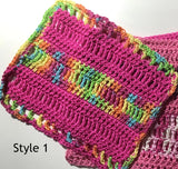 Hand Crocheted Washcloths; Hand Crocheted Dishcloths