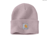 Carhartt Adult Woman Hand Embroidered Knit Beanie;  Woman Beanie Hat