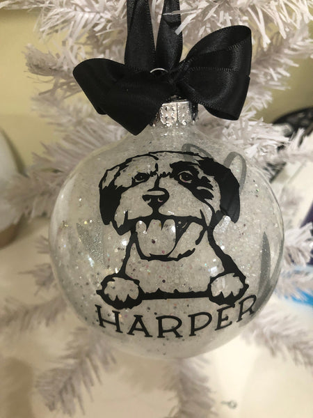 Personalized Dog Breed 4" Christmas Ornament