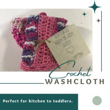 Hand Crocheted Washcloths; Hand Crocheted Dishcloths